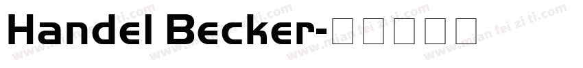 Handel Becker字体转换